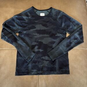 Athleta Girl Black Camo Long Sleeve